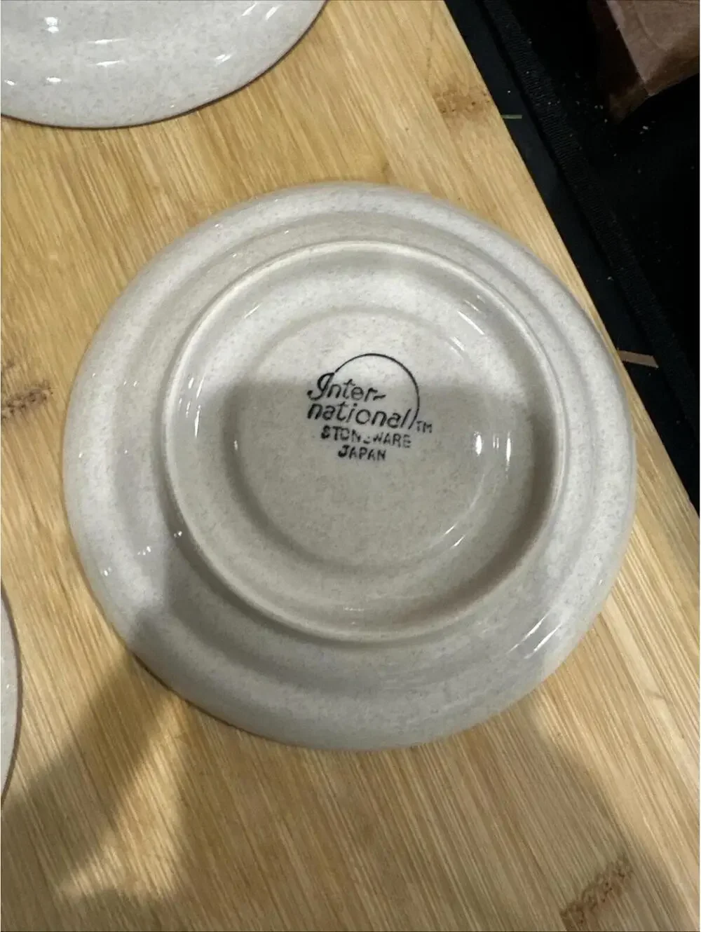 VTG 6 International China Co Endura Collection Saucers Plates Stoneware Japan 6